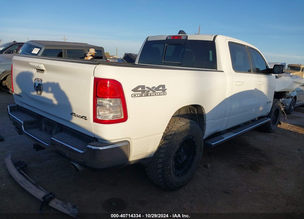 2022 RAM 1500 BIG HORN 4X4 6'4 BOX VIN: 1C6SRFMT2NN161036
