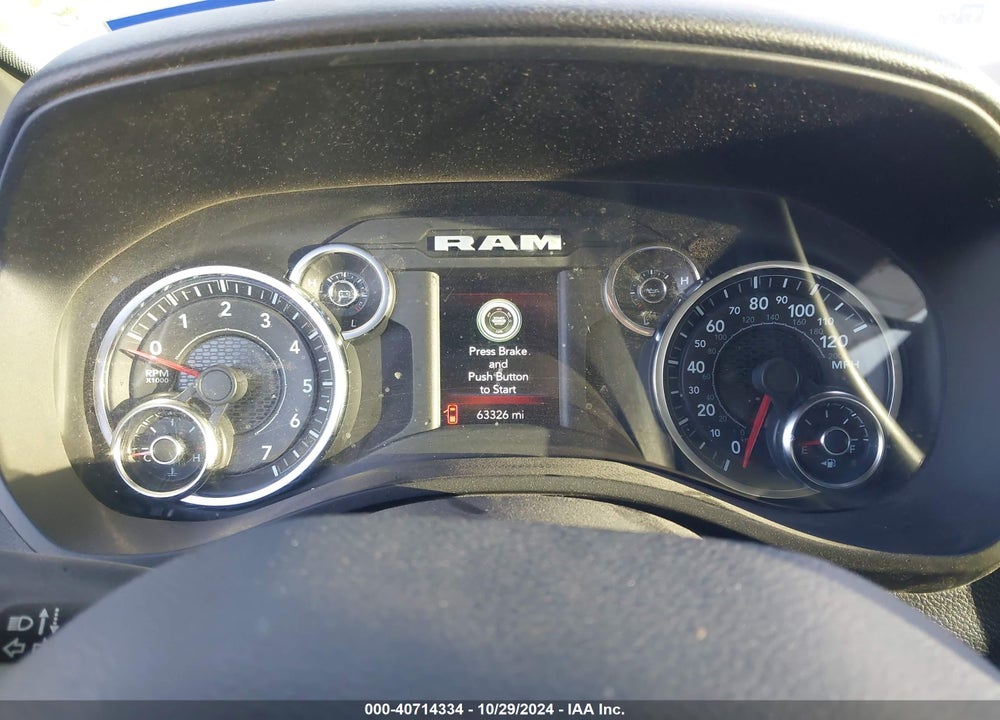 2022 RAM 1500 BIG HORN 4X4 6'4 BOX VIN: 1C6SRFMT2NN161036