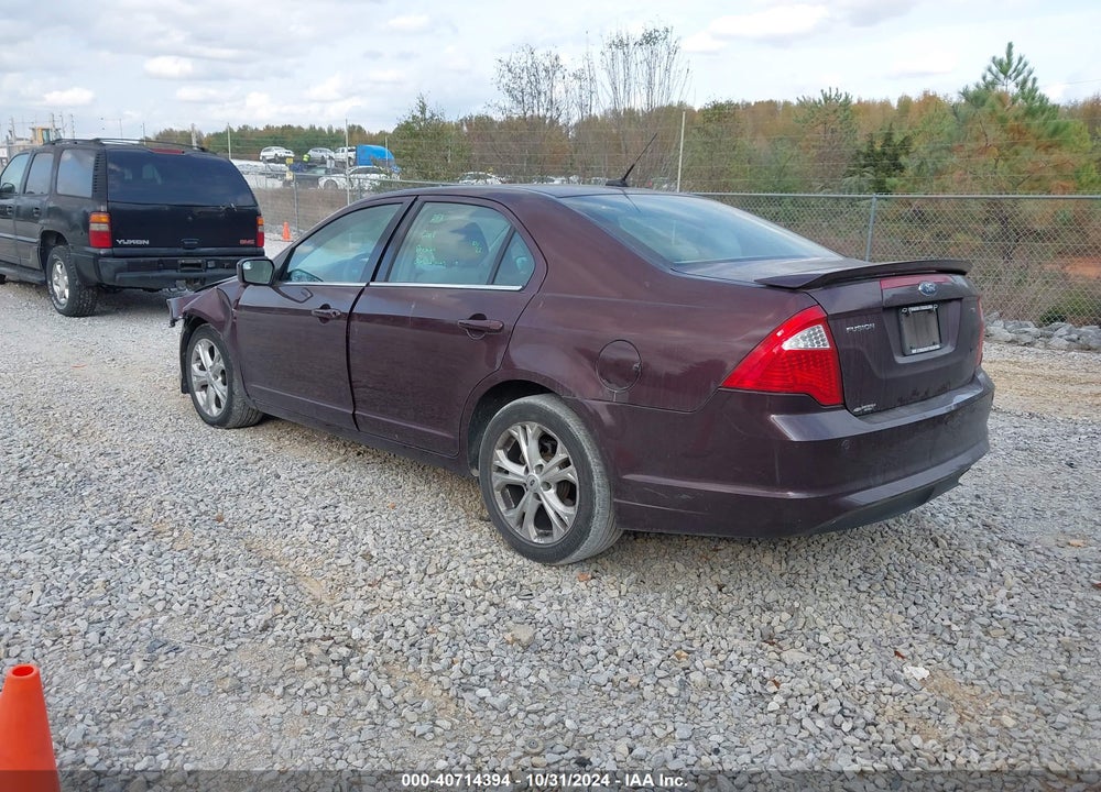 2012 FORD FUSION SE VIN: 3FAHP0HA9CR243070