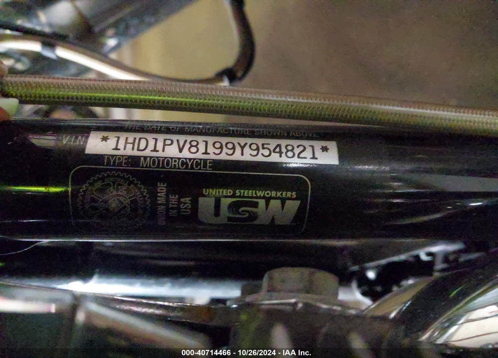 2009 HARLEY-DAVIDSON FLTRSE3 VIN: 1HD1PV8199Y954821