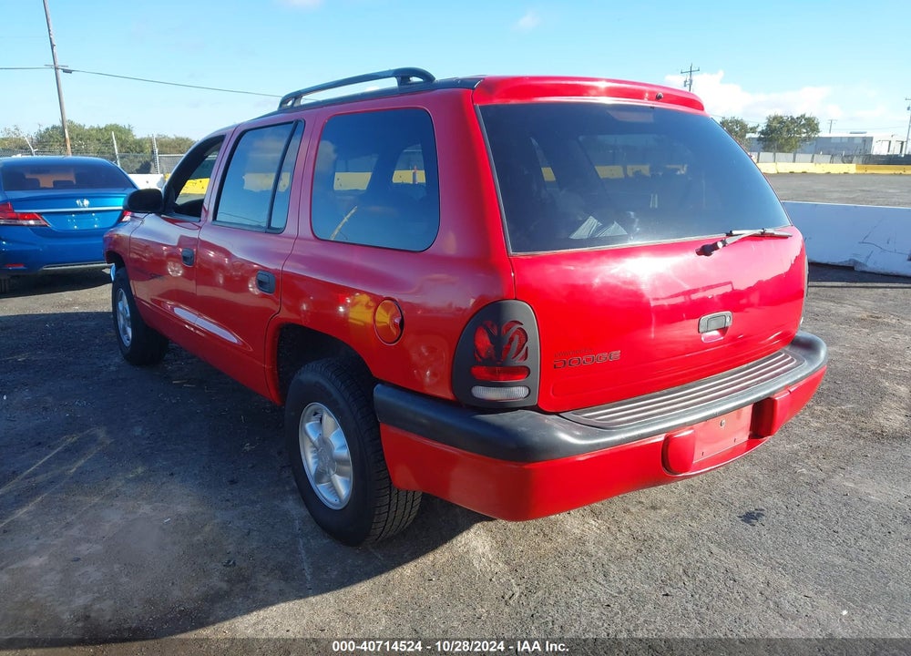 2000 DODGE DURANGO VIN: 1B4HR28Y5YF194223