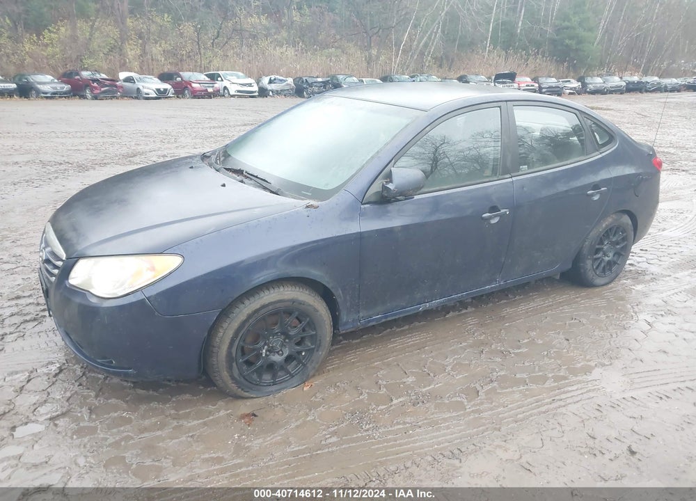 2010 HYUNDAI ELANTRA BLUE VIN: KMHDU4AD9AU188327