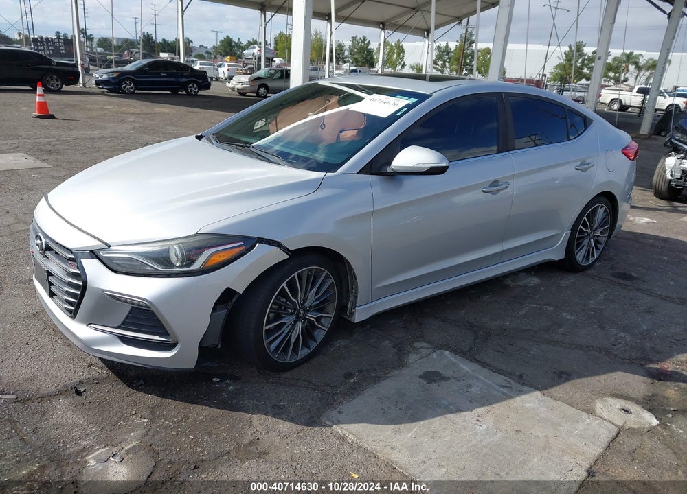 2018 HYUNDAI ELANTRA SPORT VIN: KMHD04LB5JU456927