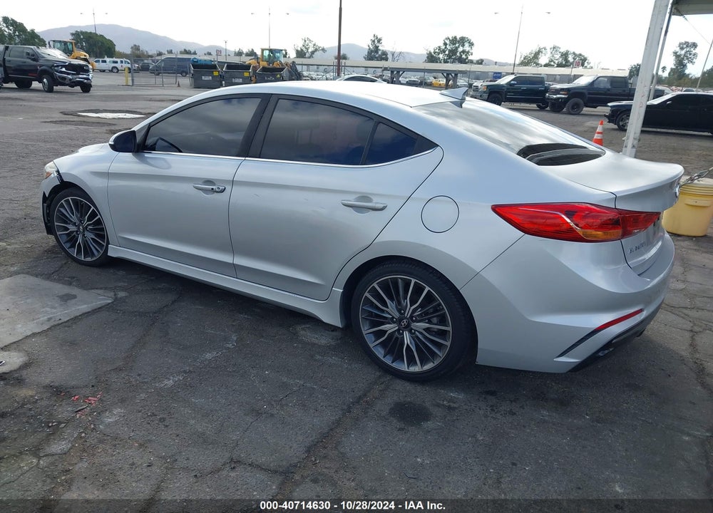 2018 HYUNDAI ELANTRA SPORT VIN: KMHD04LB5JU456927