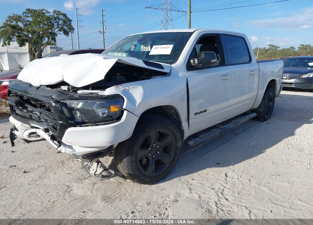 2022 RAM 1500 BIG HORN 4X2 5'7 BOX VIN: 1C6RREFG2NN275093