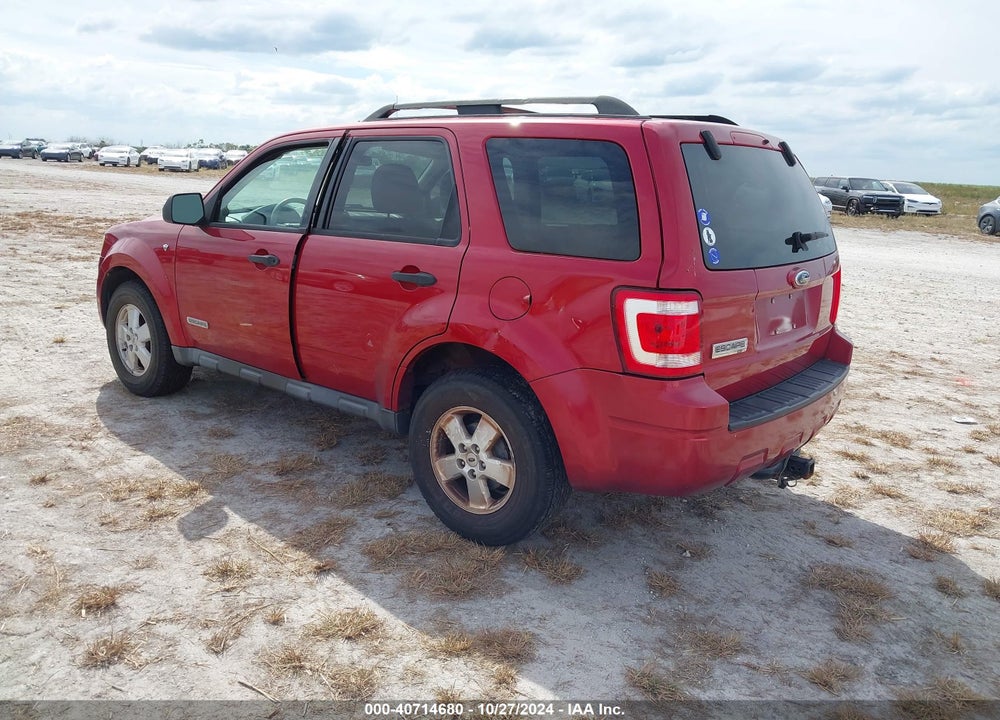 2008 FORD ESCAPE XLT VIN: 1FMCU03188KD74454
