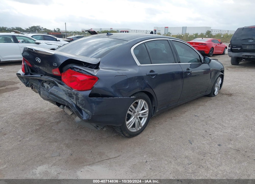 2012 INFINITI G25 JOURNEY VIN: JN1DV6AP8CM700222