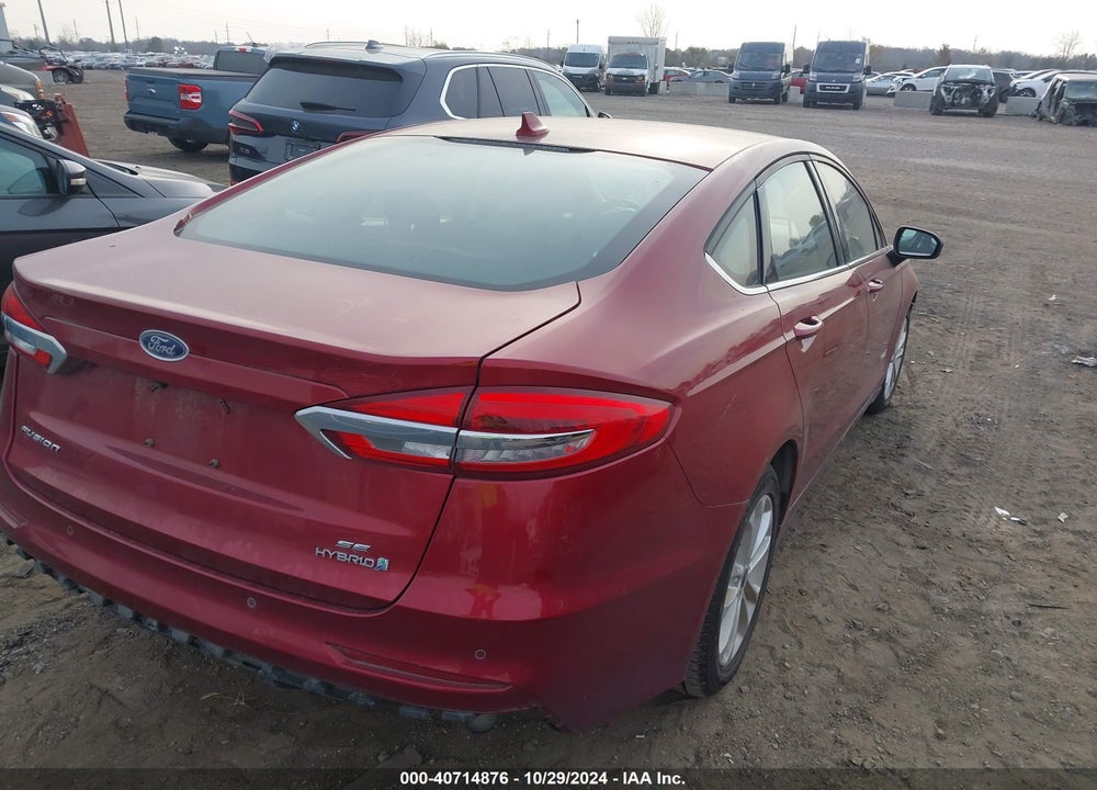 2019 FORD FUSION HYBRID SE VIN: 3FA6P0LU0KR167701