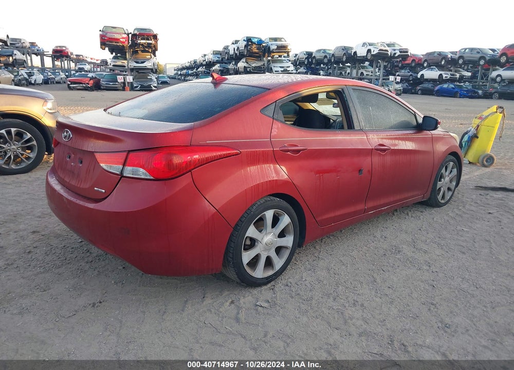 2011 HYUNDAI ELANTRA LIMITED (ULSAN PLANT) VIN: KMHDH4AE6BU153923