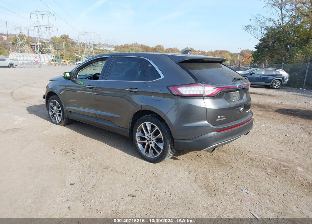 2017 FORD EDGE TITANIUM VIN: 2FMPK4K90HBB02609