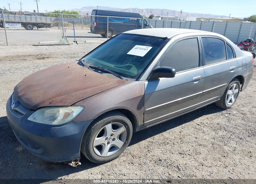 2005 HONDA CIVIC LX VIN: 2HGES16585H634234