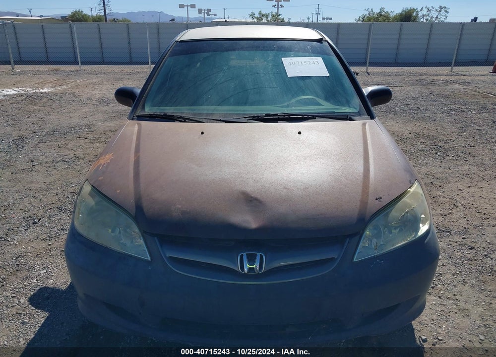 2005 HONDA CIVIC LX VIN: 2HGES16585H634234