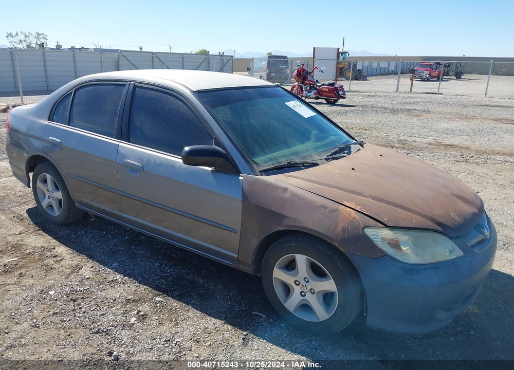 2005 HONDA CIVIC LX VIN: 2HGES16585H634234