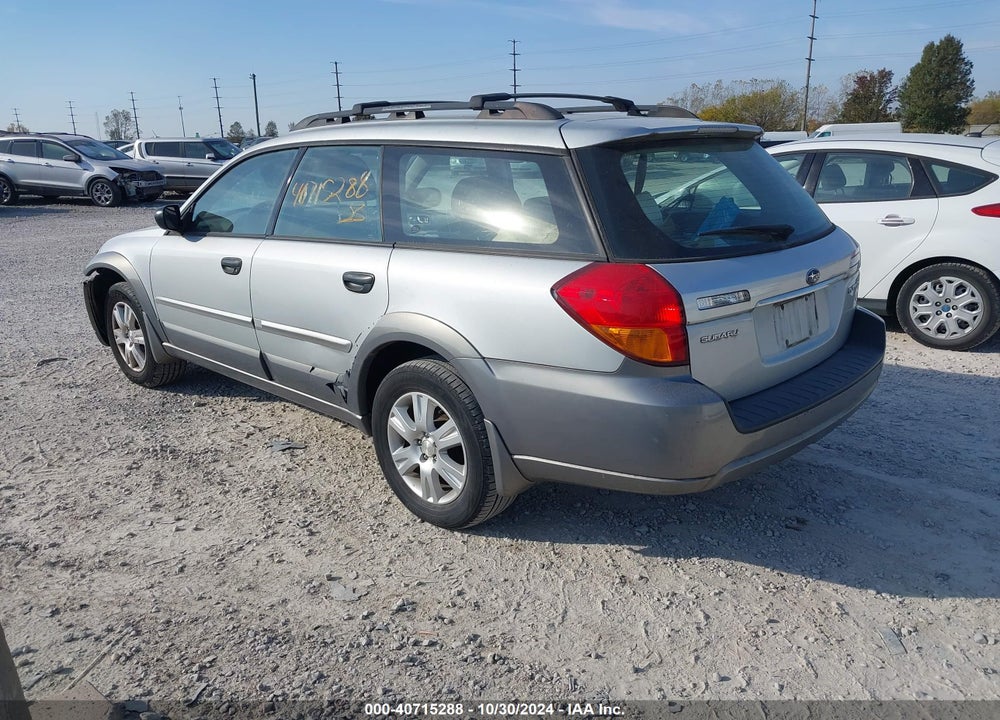 2005 SUBARU OUTBACK 2.5I VIN: 4S4BP61C357344934