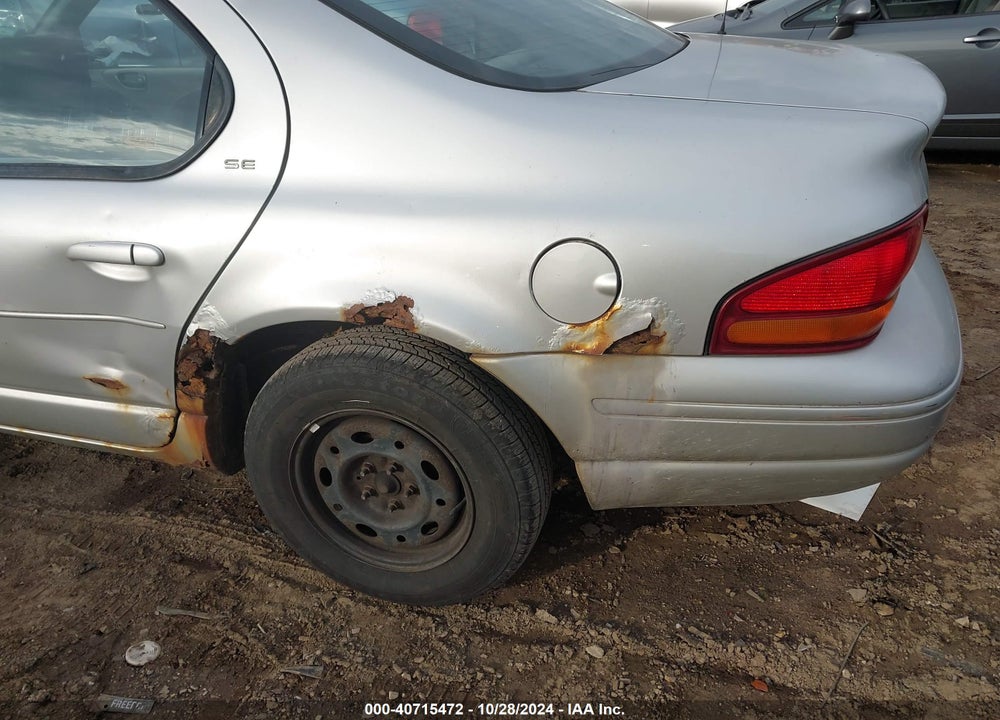 2000 DODGE STRATUS SE VIN: 1B3EJ46X6YN156848