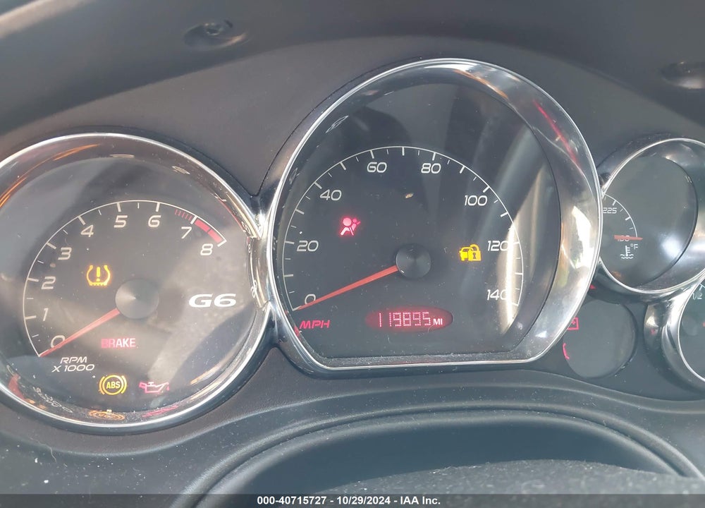 2008 PONTIAC G6 GXP VIN: 1G2ZM577484279733
