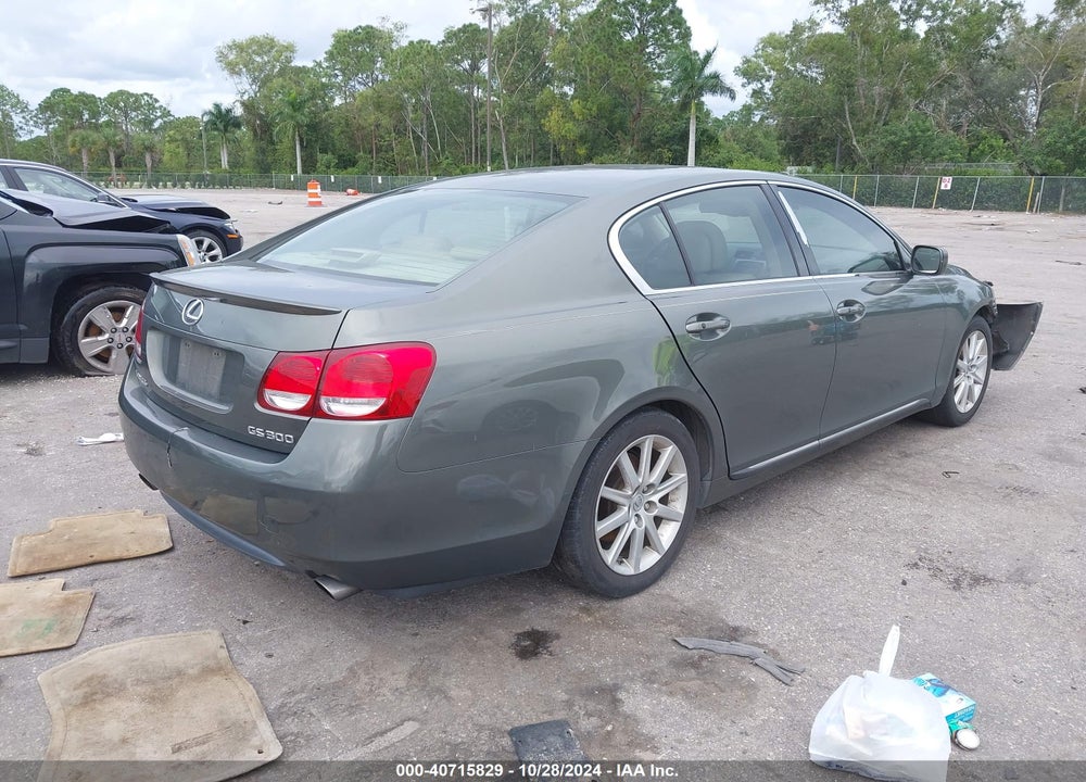 2006 LEXUS GS 300 VIN: JTHBH96S865032672