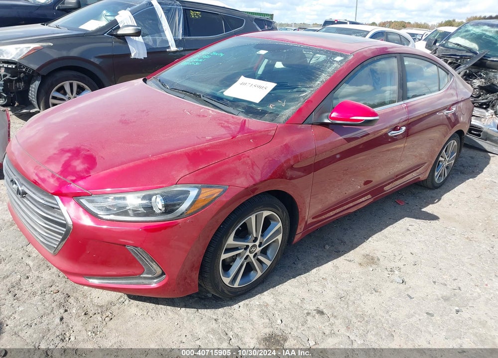 2017 HYUNDAI ELANTRA LIMITED VIN: KMHD84LF5HU285327