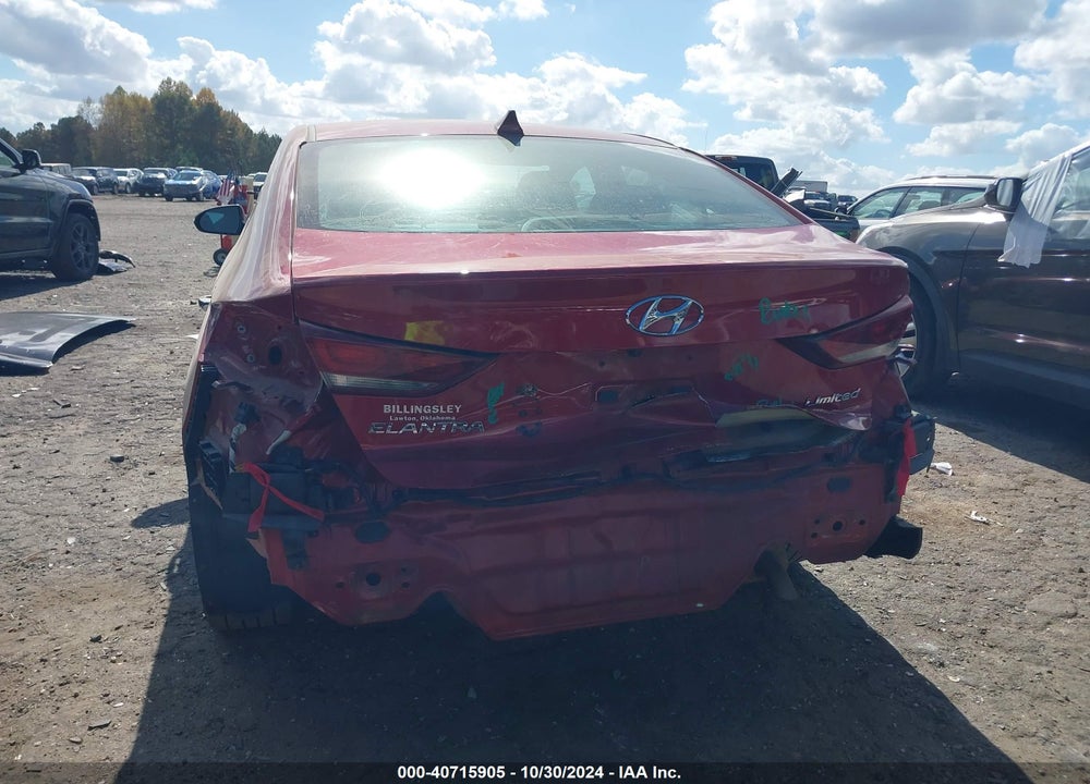 2017 HYUNDAI ELANTRA LIMITED VIN: KMHD84LF5HU285327