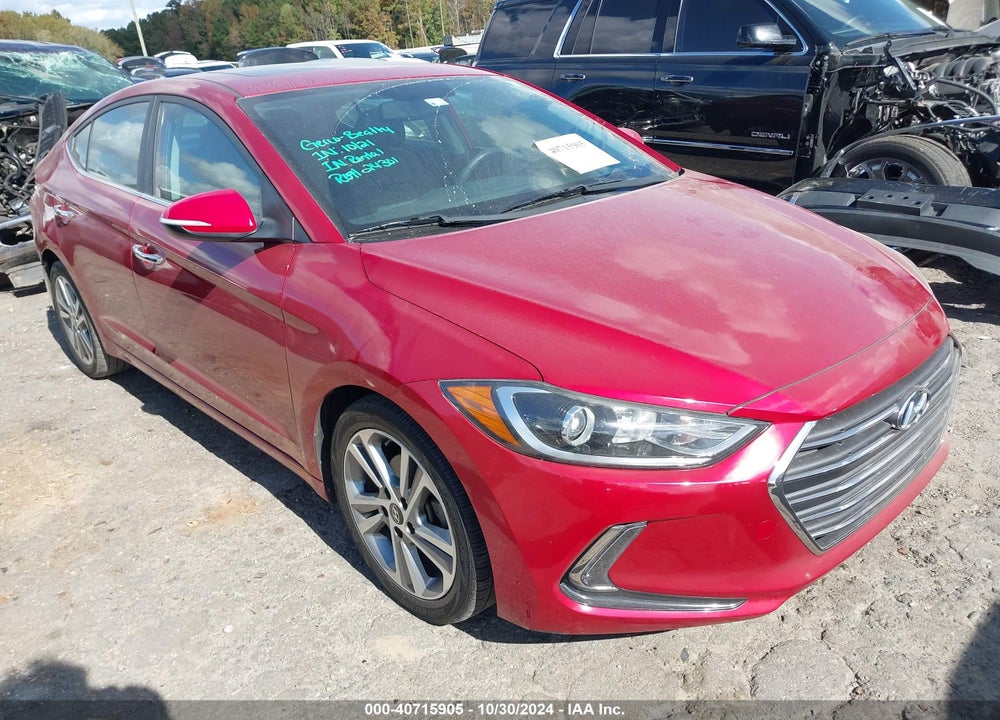 2017 HYUNDAI ELANTRA LIMITED VIN: KMHD84LF5HU285327