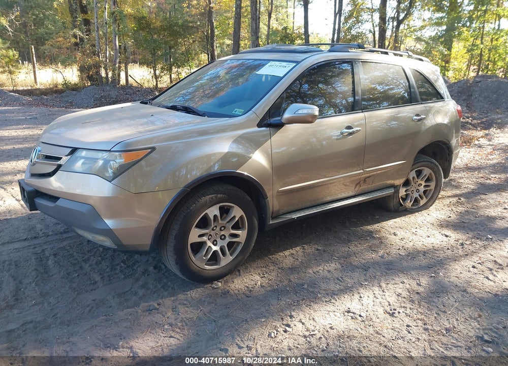 2007 ACURA MDX TECHNOLOGY PACKAGE VIN: 2HNYD28327H507659
