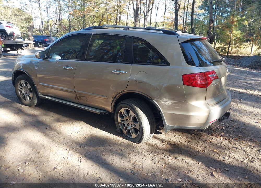 2007 ACURA MDX TECHNOLOGY PACKAGE VIN: 2HNYD28327H507659