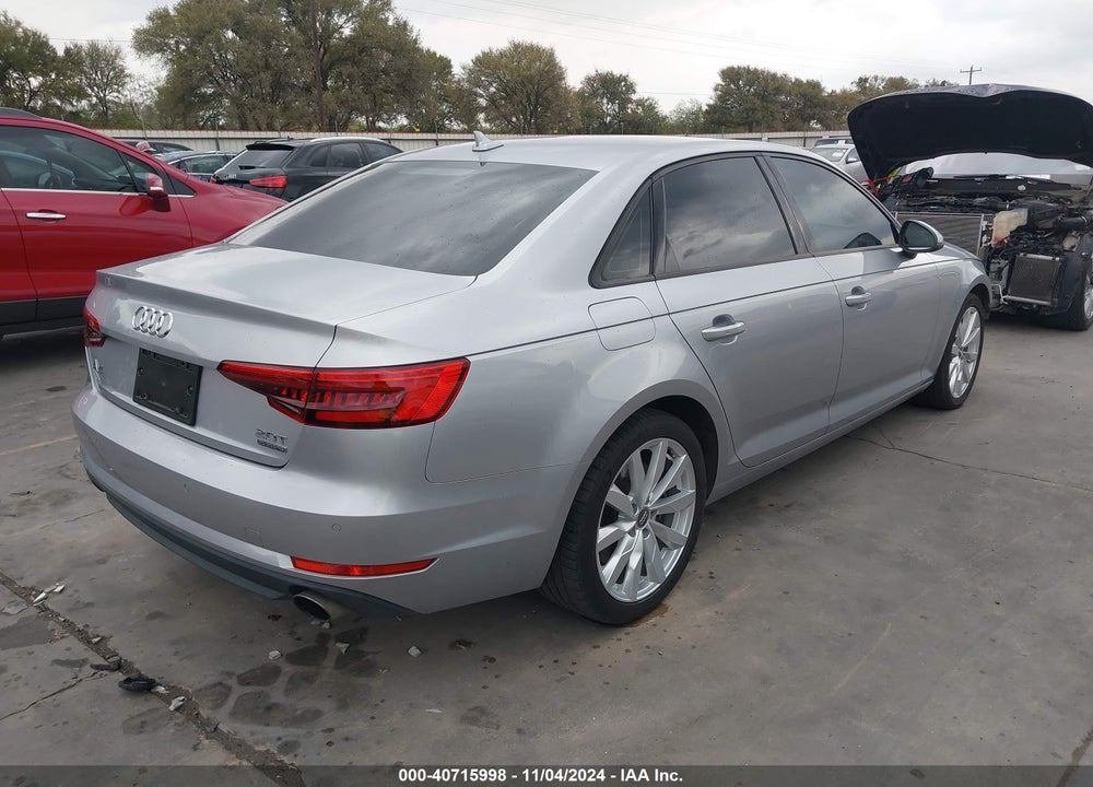 2017 AUDI A4 2.0T PREMIUM VIN: WAUANAF44HN001296