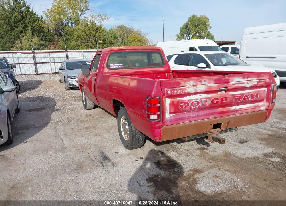 1991 DODGE D-SERIES D150S VIN: 1B7GE06Y6MS219830