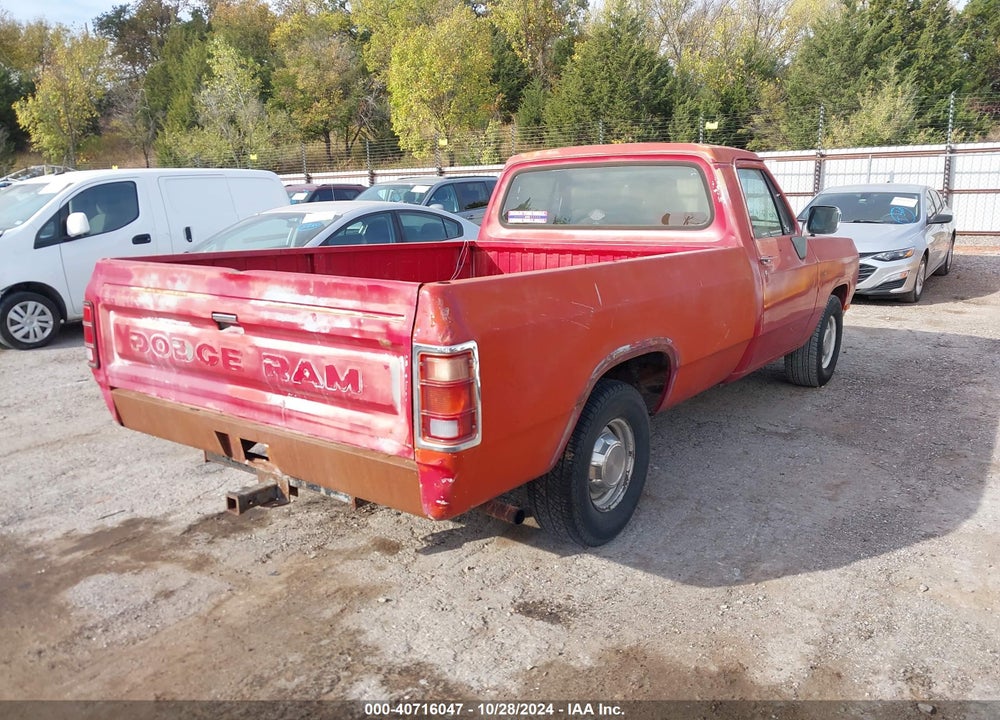 1991 DODGE D-SERIES D150S VIN: 1B7GE06Y6MS219830