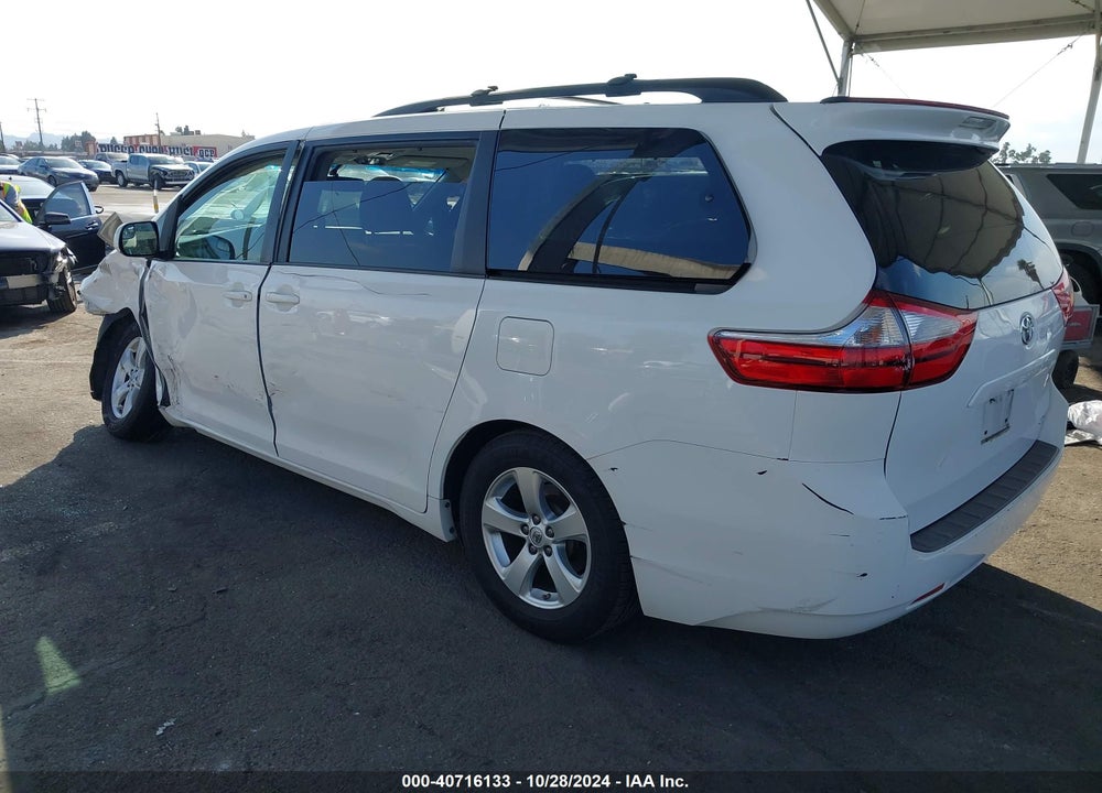 2015 TOYOTA SIENNA LE 8 PASSENGER VIN: 5TDKK3DC3FS596235