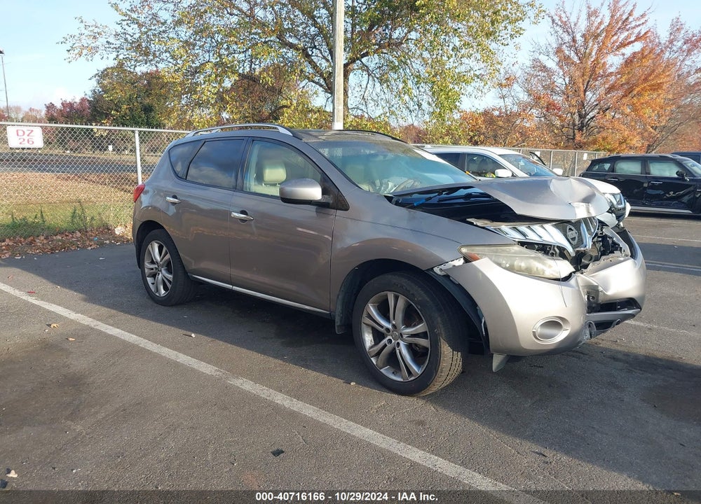 2009 NISSAN MURANO LE VIN: JN8AZ18W29W123371