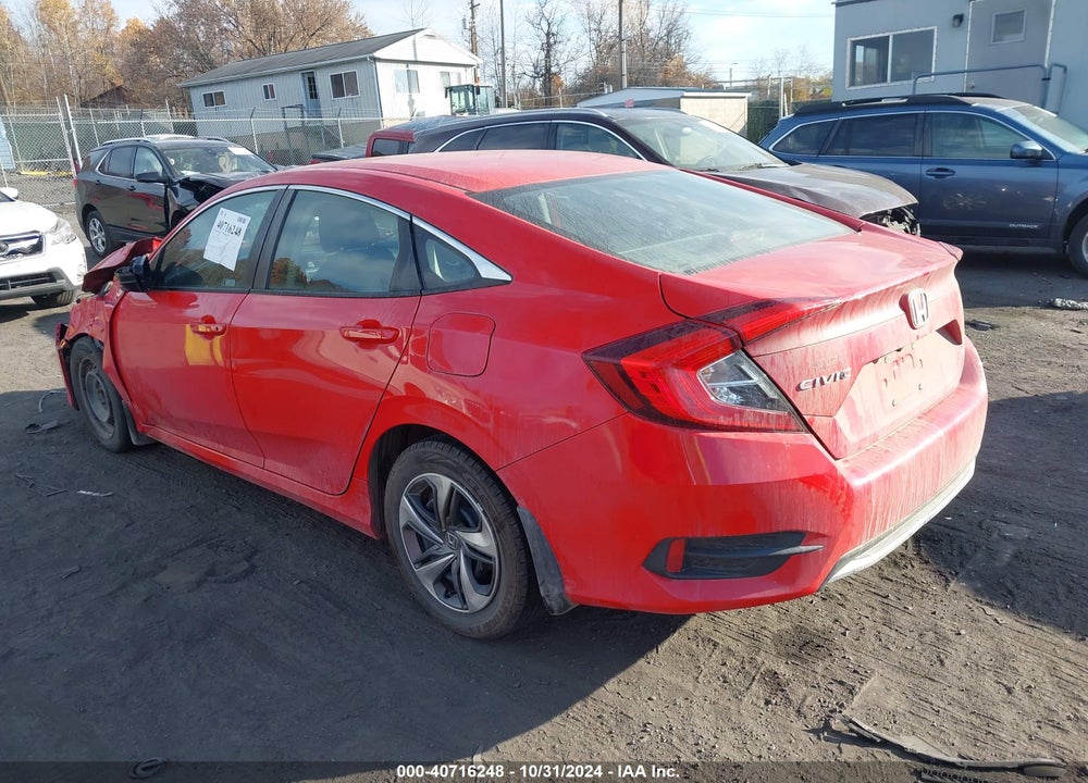 2019 HONDA CIVIC LX VIN: 2HGFC2F60KH501950