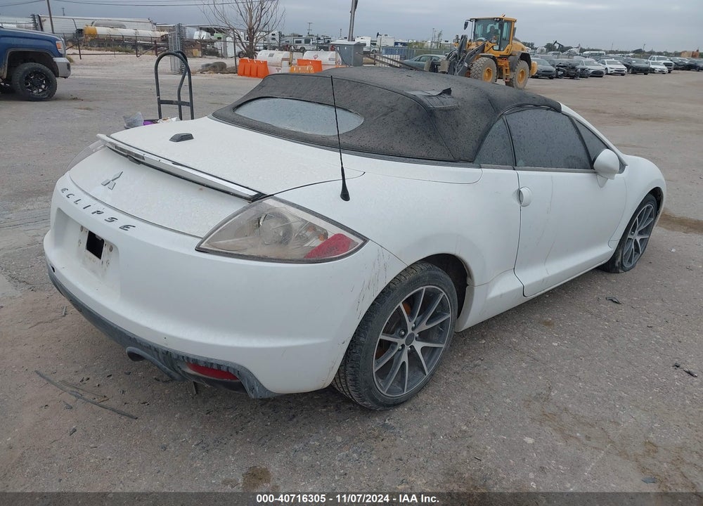 2012 MITSUBISHI ECLIPSE SPYDER GS SPORT VIN: 4A37L2EF9CE001845