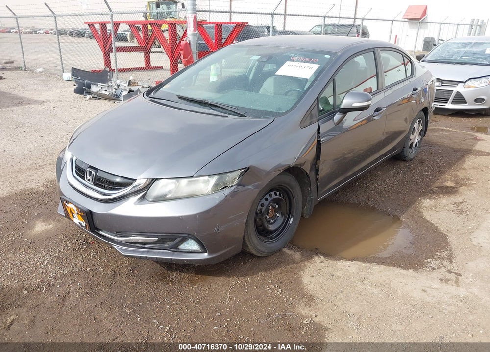 2013 HONDA CIVIC HYBRID VIN: 19XFB4F3XDE000078