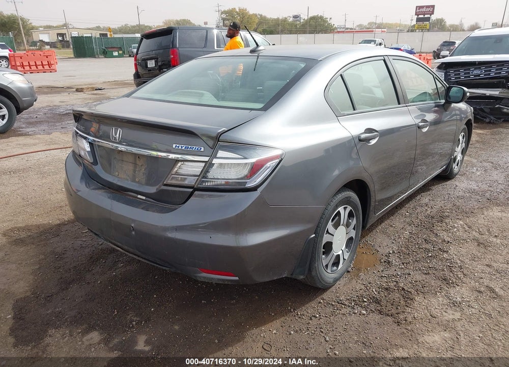 2013 HONDA CIVIC HYBRID VIN: 19XFB4F3XDE000078