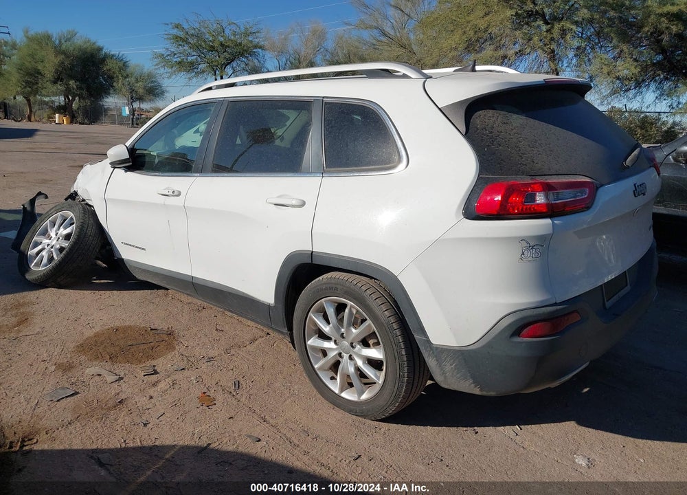 2016 JEEP CHEROKEE LIMITED VIN: 1C4PJLDB9GW158286