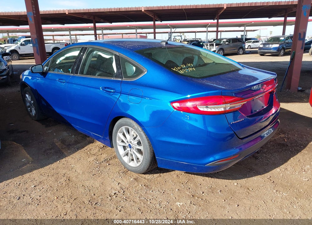 2017 FORD FUSION SE VIN: 3FA6P0H73HR163394