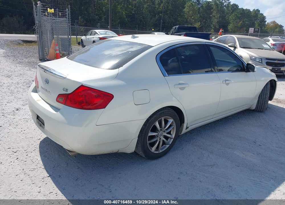 2008 INFINITI G35 JOURNEY VIN: JNKBV61E78M217099