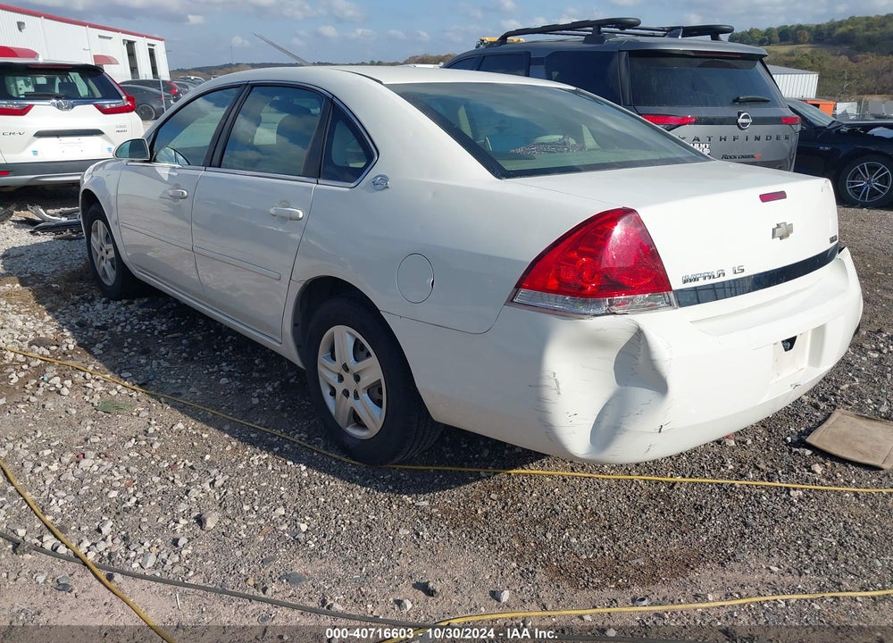 2007 CHEVROLET IMPALA LS VIN: 2G1WB58K779395830