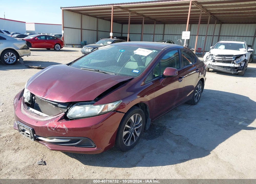 2013 HONDA CIVIC EX VIN: 19XFB2F83DE055763