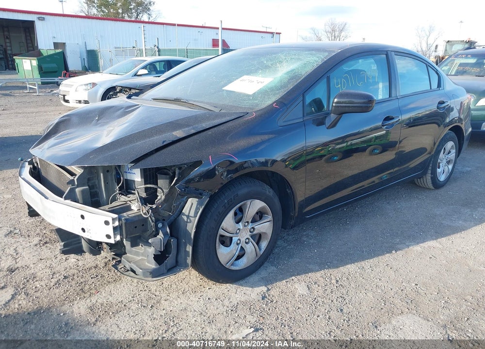 2014 HONDA CIVIC LX VIN: 19XFB2F56EE264762