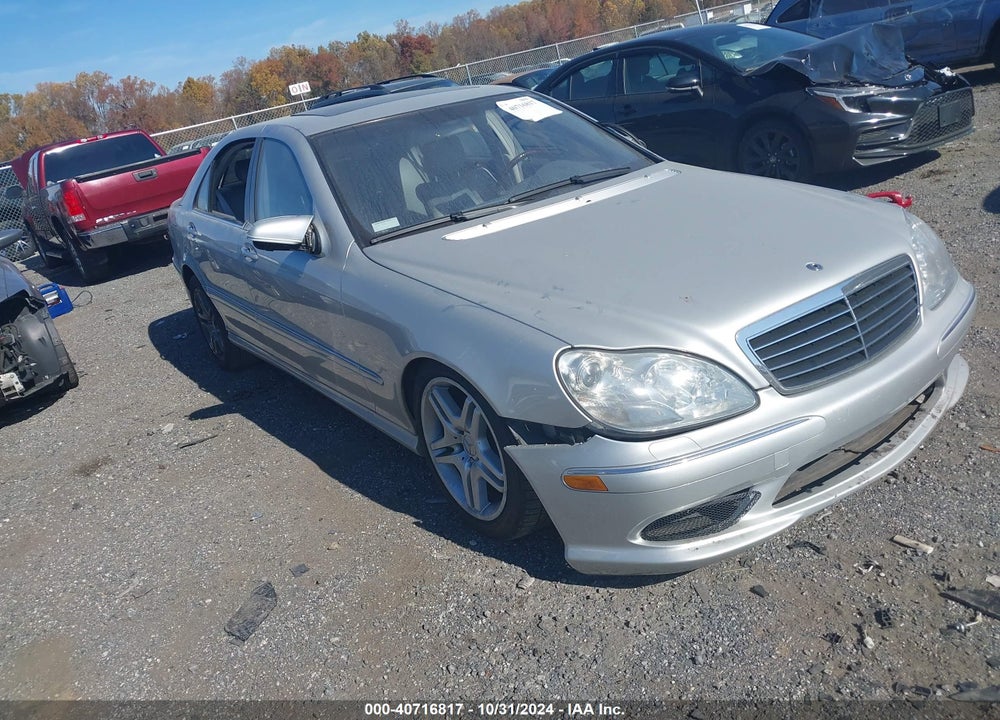 2001 MERCEDES-BENZ S 500 VIN: WDBNG75J51A149011