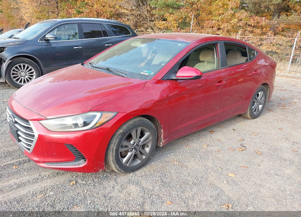2017 HYUNDAI ELANTRA SE VIN: KMHD84LF7HU401403