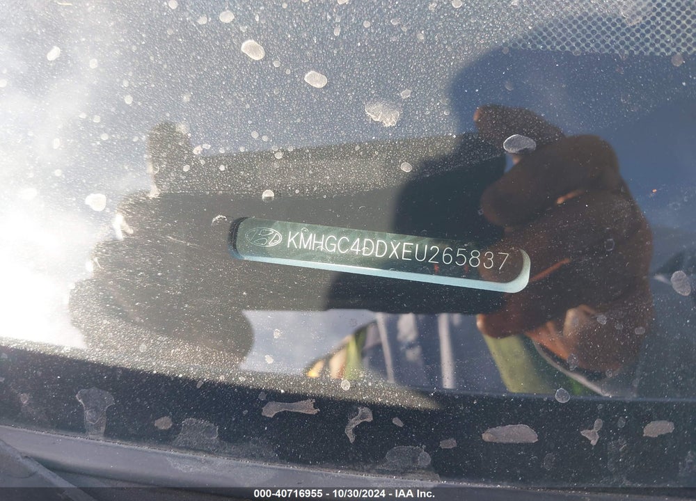 2014 HYUNDAI GENESIS 3.8 VIN: KMHGC4DDXEU265837