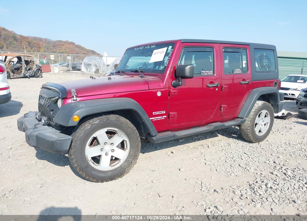 2013 JEEP WRANGLER UNLIMITED SPORT VIN: 1C4BJWDG0DL559875