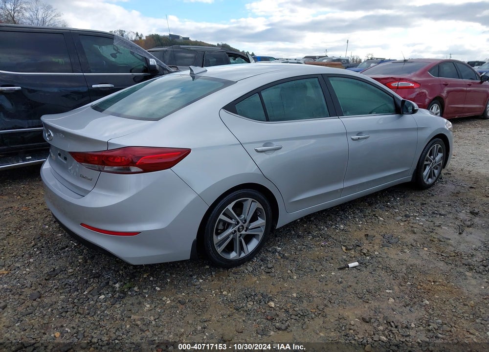 2018 HYUNDAI ELANTRA LIMITED VIN: KMHD84LF6JU519318