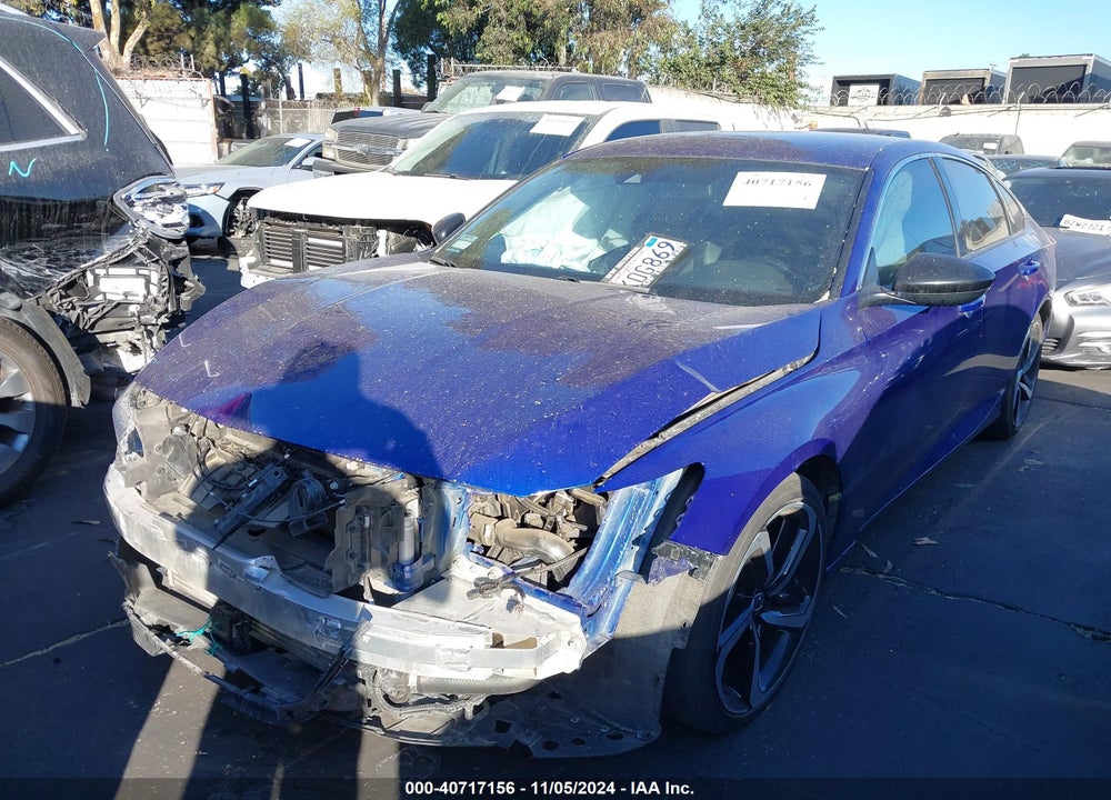 2022 HONDA ACCORD SPORT VIN: 1HGCV1F33NA080001