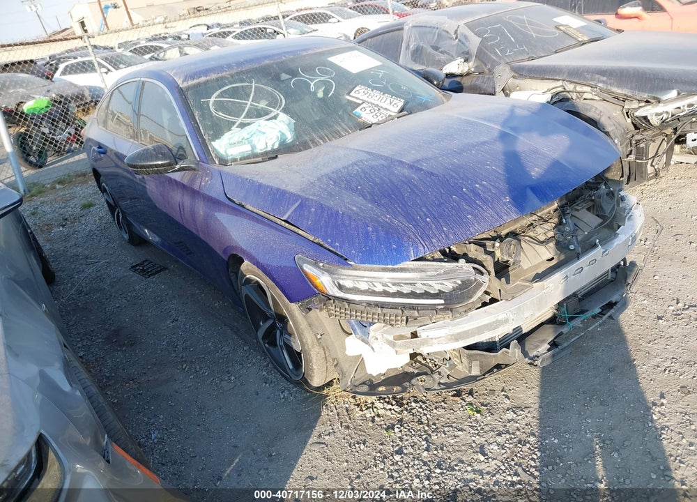 2022 HONDA ACCORD SPORT VIN: 1HGCV1F33NA080001