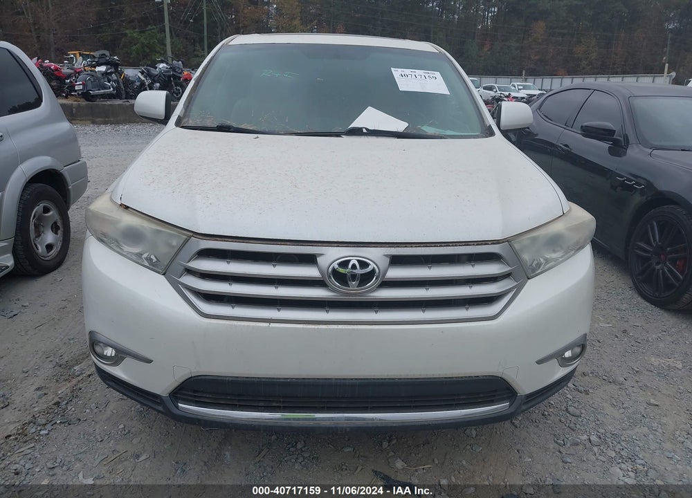 2012 TOYOTA HIGHLANDER SE VIN: 5TDZA3EH9CS030331