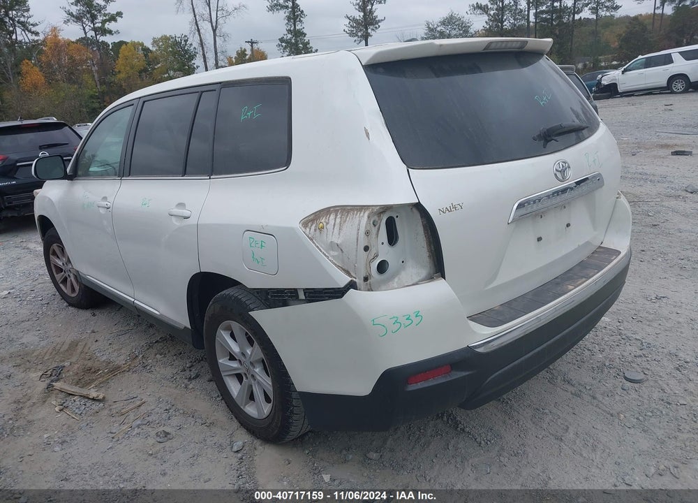 2012 TOYOTA HIGHLANDER SE VIN: 5TDZA3EH9CS030331